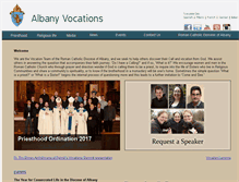 Tablet Screenshot of albanyvocations.org